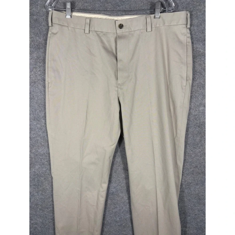 Brooks‎ Brothers Advantage Chino Pants Mens W36 L30 Beige Casual Trousers